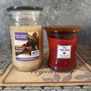 Candle Cinnamon Chai Ground Cinnamon Spiced 🍹 Rum-French Country Vanilla Candle